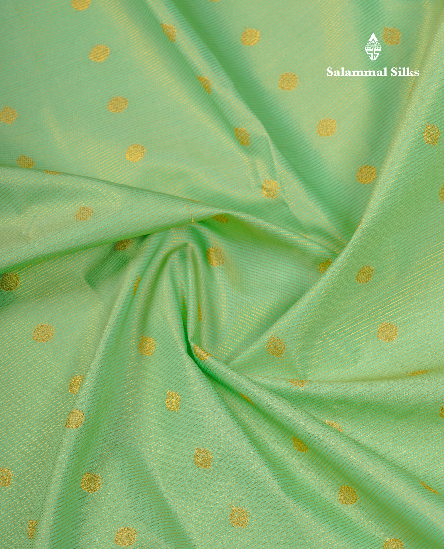 Beautiful Rexona Green Vaira Oosi Lines Semi Silk Saree With Contrast Violet Border
