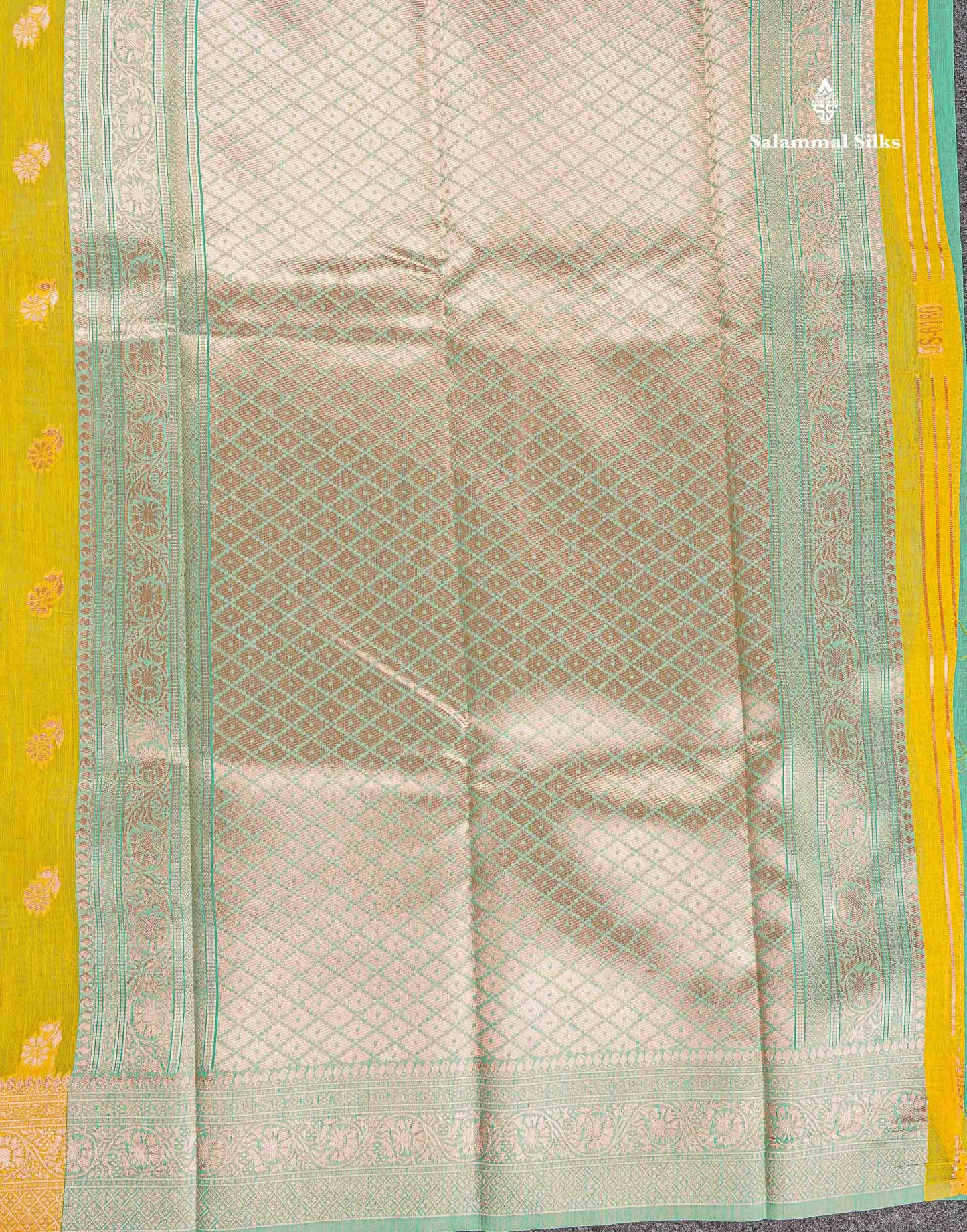 Cotton Mix Saree - Light Pink Colour Body Thread Butta With Fancy Border