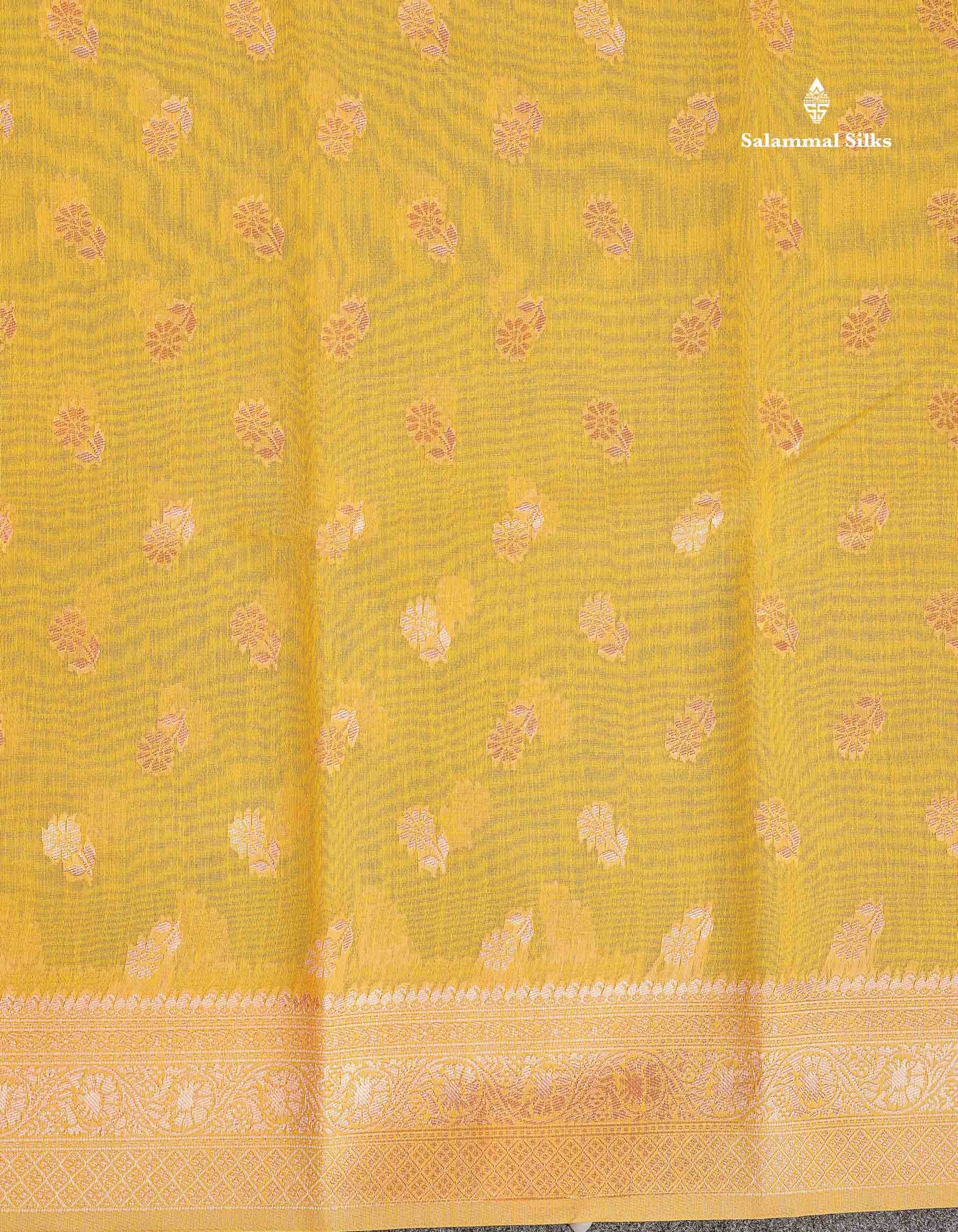Cotton Mix Saree - Light Pink Colour Body Thread Butta With Fancy Border