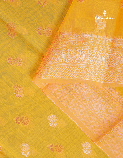 Cotton Mix Saree - Light Pink Colour Body Thread Butta With Fancy Border
