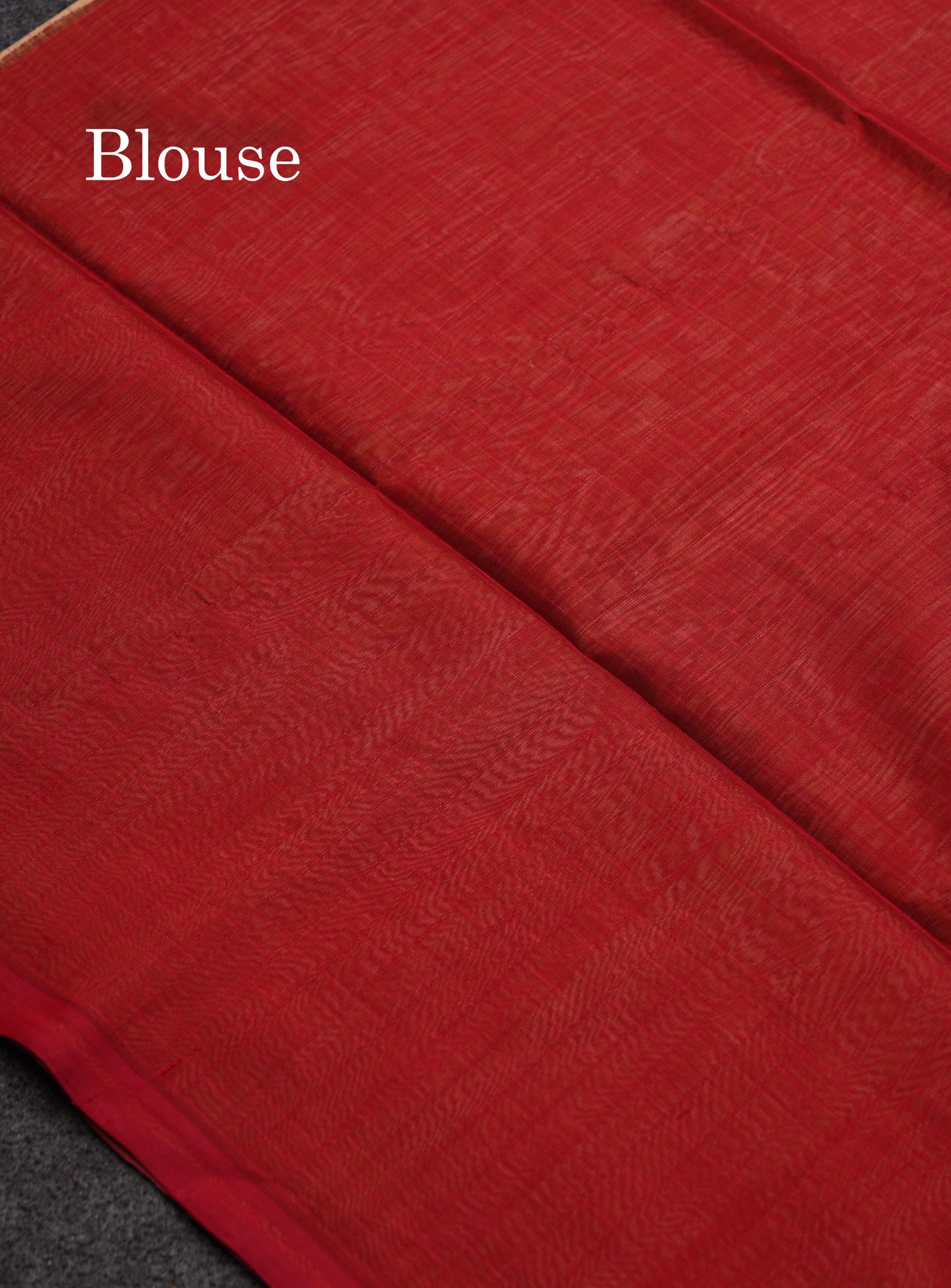 Beautiful Sandal Small Checks Pure Silk Cotton Saree With Contrast Maroon Blouse