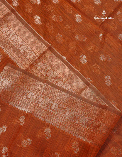 Cotton Mix Saree - Light Pink Colour Body Thread Butta With Fancy Border