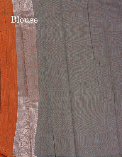 Cotton Mix Saree - Light Pink Colour Body Thread Butta With Fancy Border