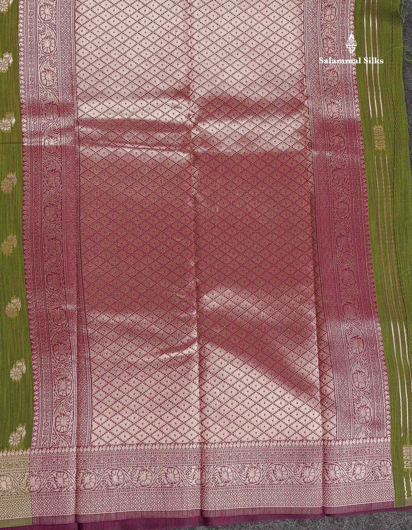 Cotton Mix Saree - Light Pink Colour Body Thread Butta With Fancy Border