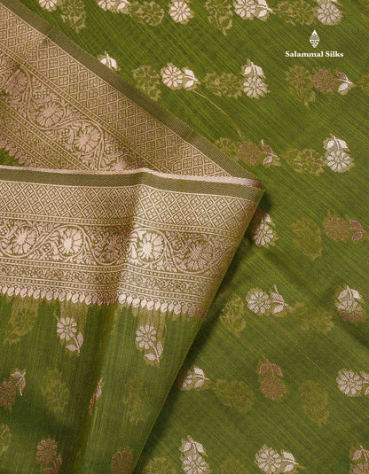 Cotton Mix Saree - Light Pink Colour Body Thread Butta With Fancy Border