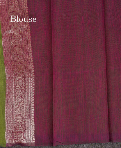 Cotton Mix Saree - Light Pink Colour Body Thread Butta With Fancy Border
