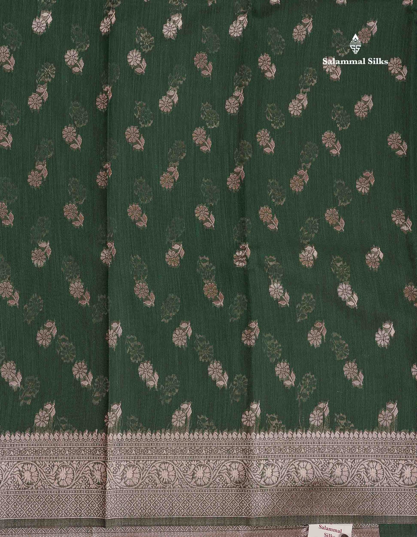 Cotton Mix Saree - Light Pink Colour Body Thread Butta With Fancy Border
