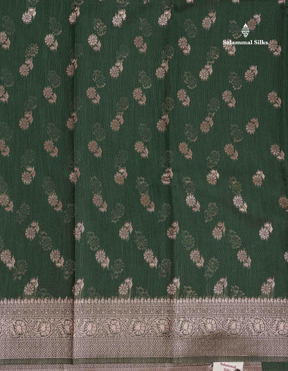 Cotton Mix Saree - Light Pink Colour Body Thread Butta With Fancy Border