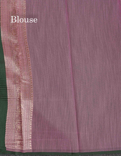 Cotton Mix Saree - Light Pink Colour Body Thread Butta With Fancy Border
