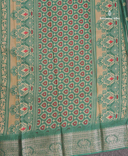 Semi Tussar Fancy Saree - Purple Colour Body With Contrast Yellow Fancy Border