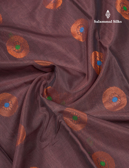Maroon Beautiful SICO Cotton Saree With Green Border