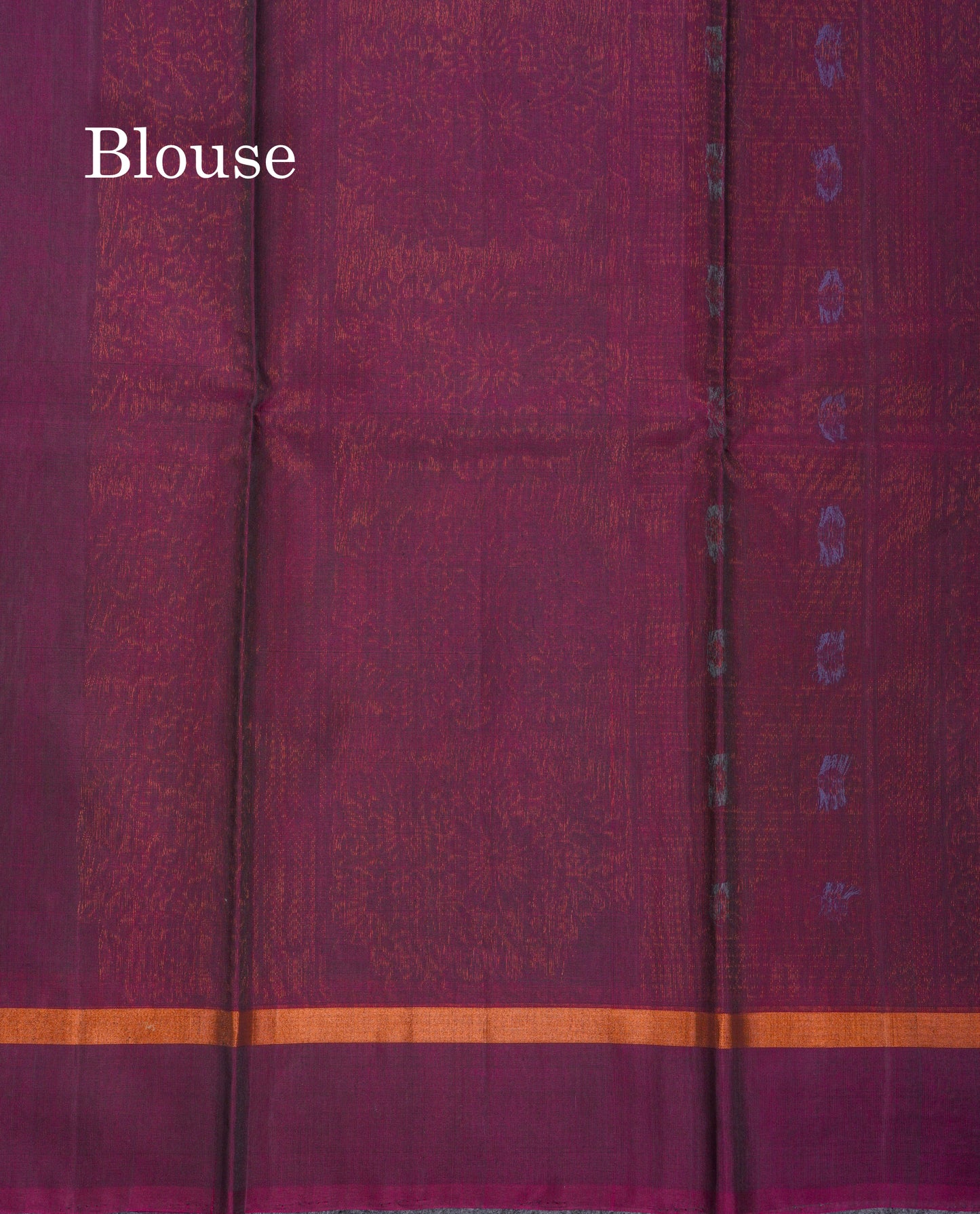 Beautiful Saffire Green SICO Cotton Saree With Contrast Magenta Blouse