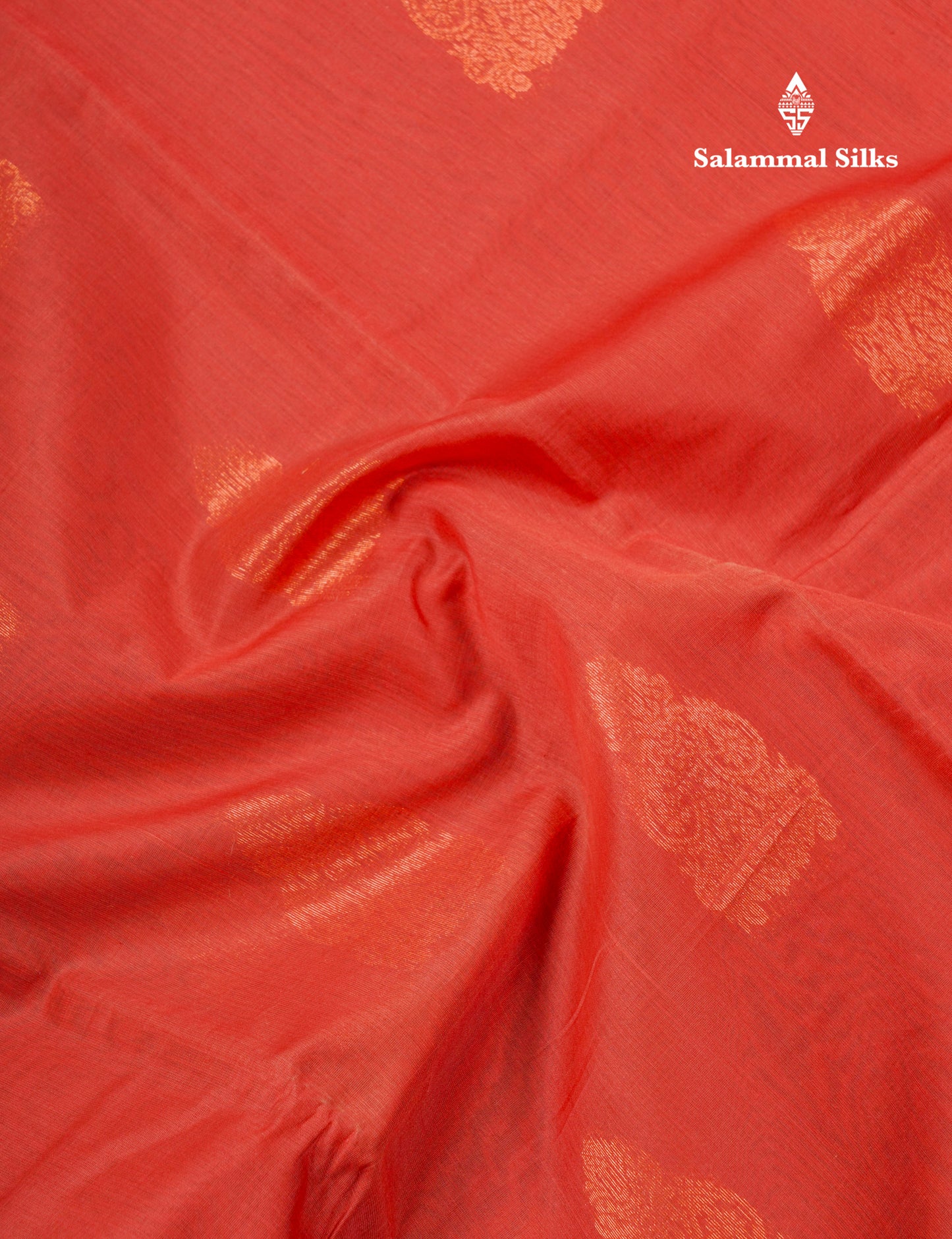Beautiful Orange SICO Cotton Saree With Contrast Bottle Green Blouse