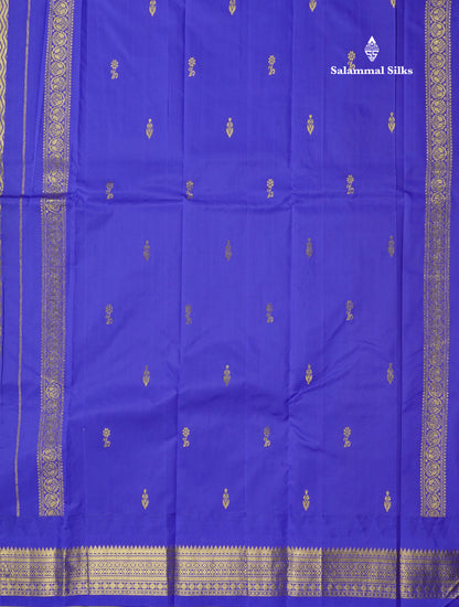 Green Pure Mix Saree With One Side Contrast Violet  Border
