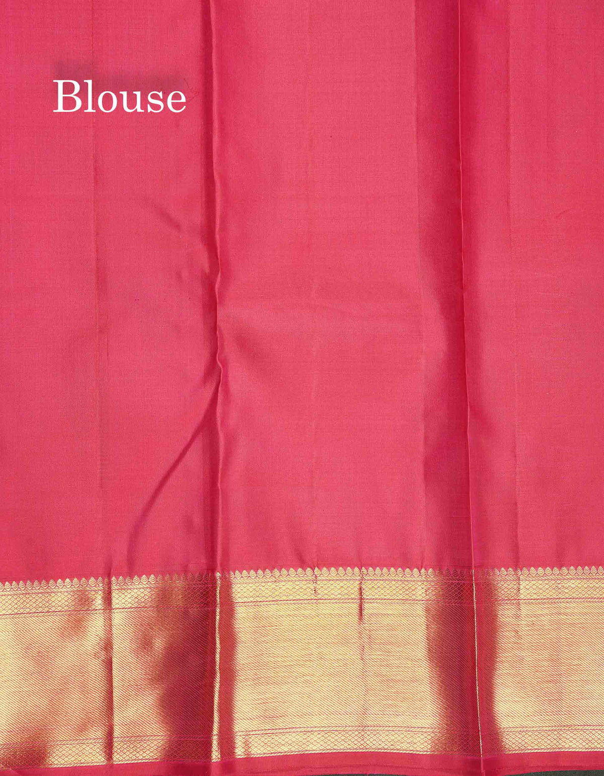 Pure Kanjivaram Silk Saree - Mustard Yellow Colour Body With Contrast Pink Blouse