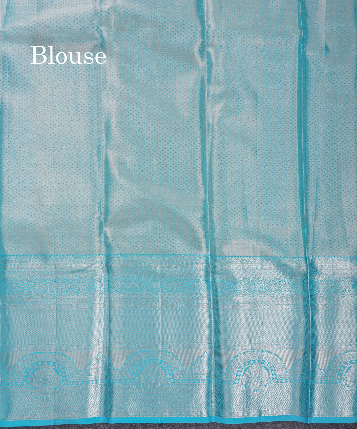 Beautiful Silver Tissue Bridal Pure Kanjivaram Silk Saree With Ccontrast Sky Blue Traditional Evening Morning Border