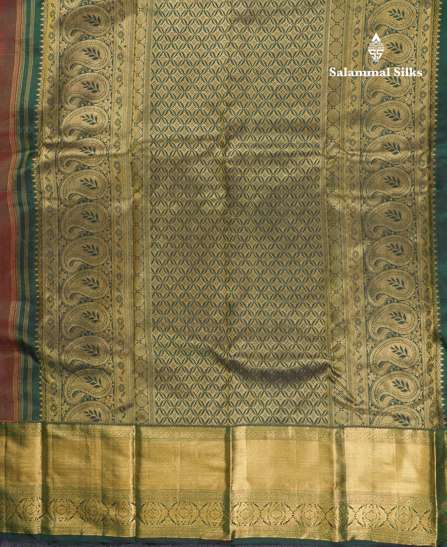 Beautiful Pink Bridal Pure Kanjivaram Silk Saree With Contrast Bottle Green Traditional Border