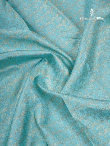 Beautiful Sapphire Blue Bridal Pure Kanjivaram Silk Saree With Contrast Magenta Border