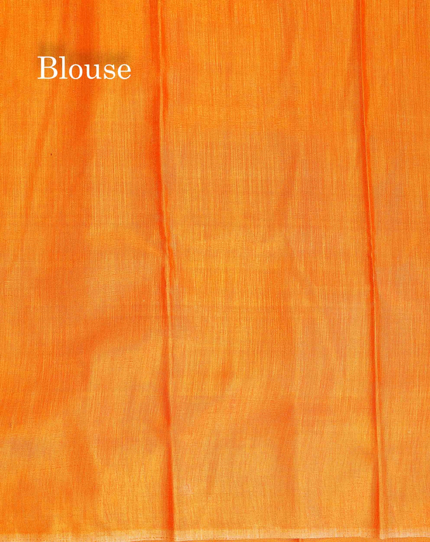 Semi Tussar Saree - Black Colour Body With Contrast Orange Fancy Border