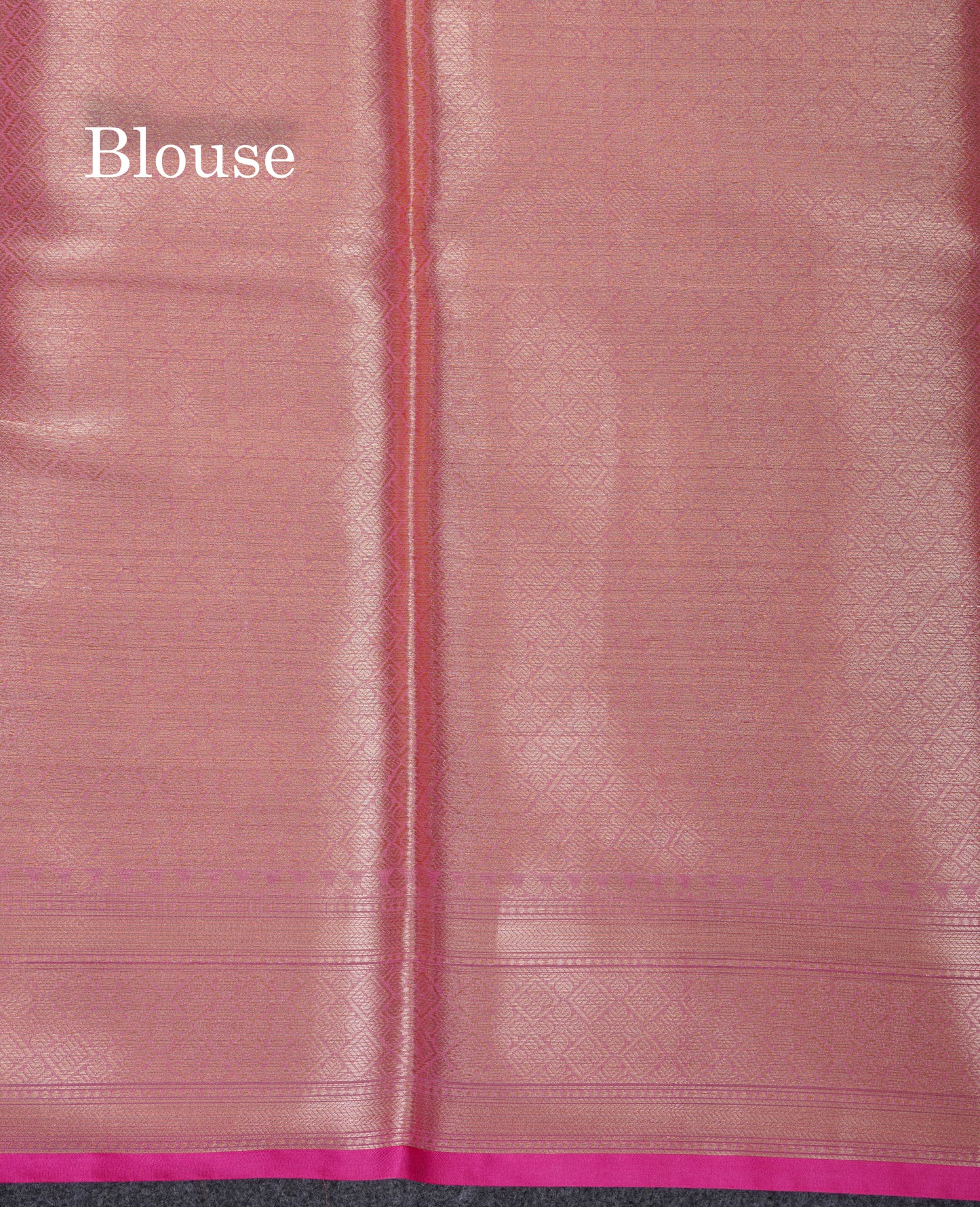 Beautiful Dark Sandal Linen Cotton Mix Fancy Saree With Contrast Pink Blouse