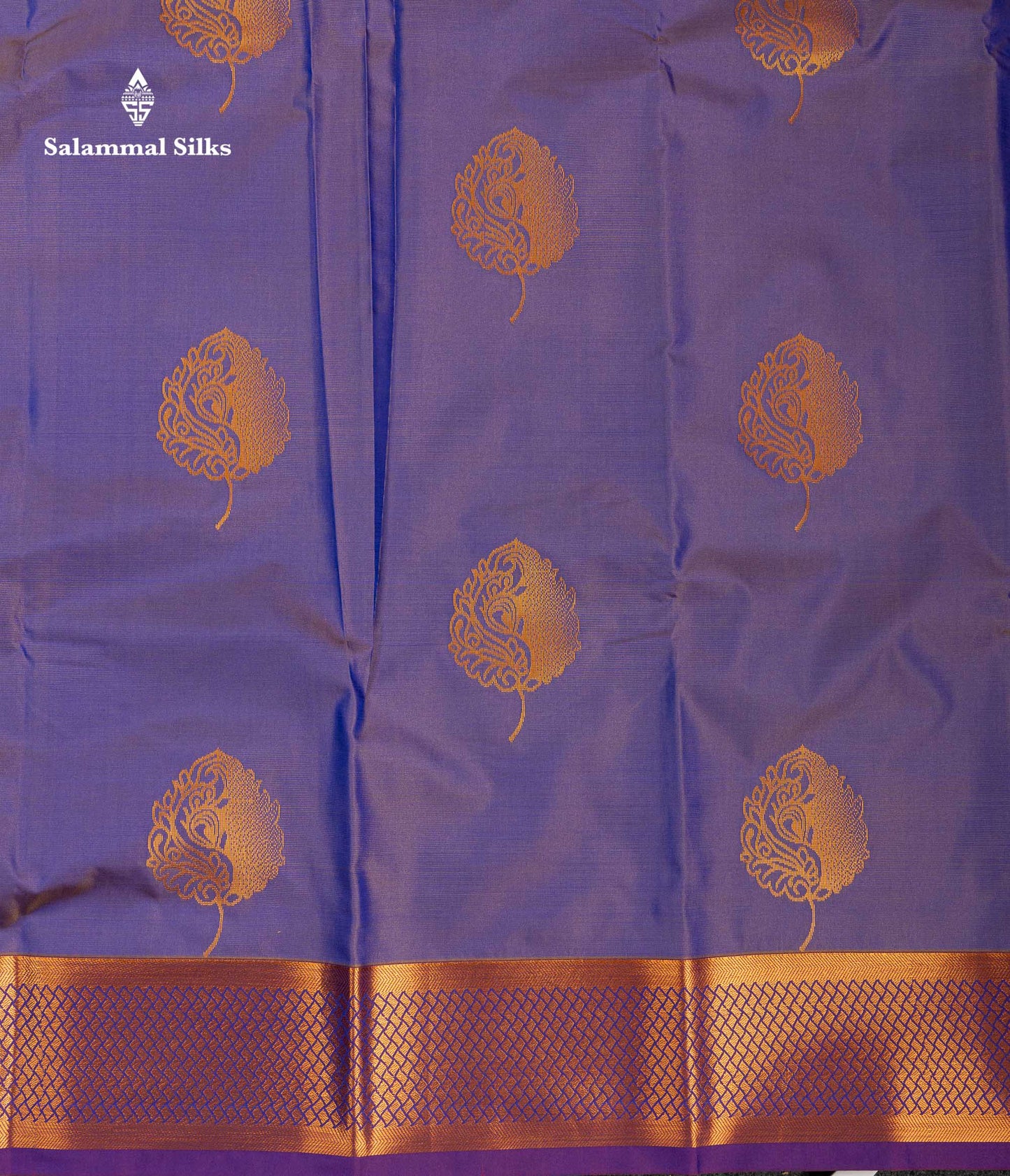 Beautiful Light Violet Semi Silk Saree With Contrast Magenta Traditional Border