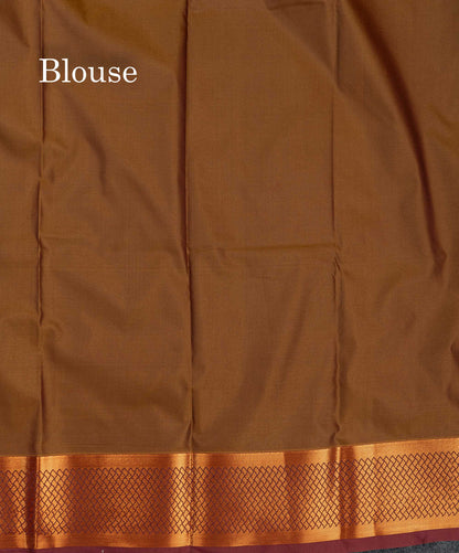 Beautiful Light Violet Semi Silk Saree With Contrast Magenta Traditional Border