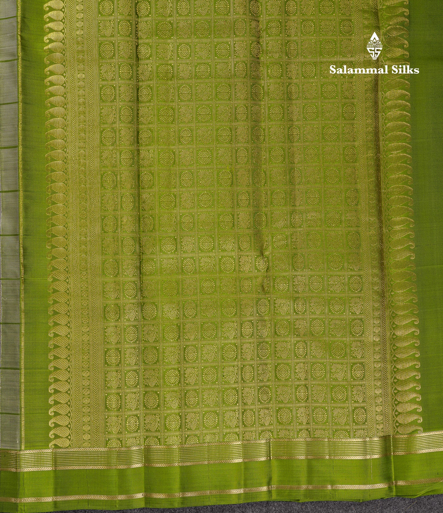 Beautiful Pink Checks With Butta Pure Kanjivaram Silk Saree With Contrast Manthulir Yellow Traditional Medium Gap Border