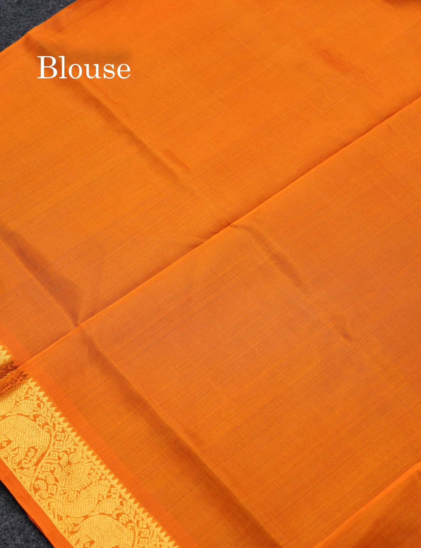 Beautiful Purple Lakshadeepam Pure Silk Cotton Saree With Contrast Mustard Yellow Blouse