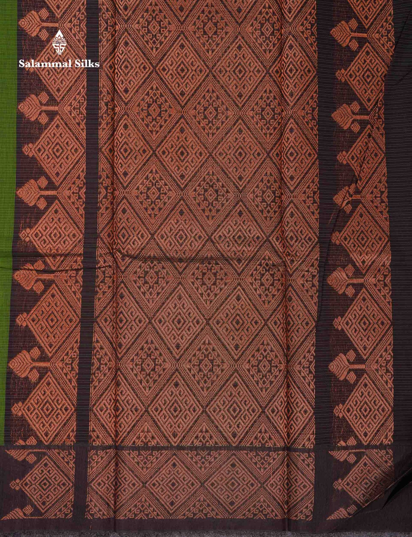 Beautiful Pastel Violet Copper Zari Butta Kota Cotton Saree With Contrast Maroon Fancy Border