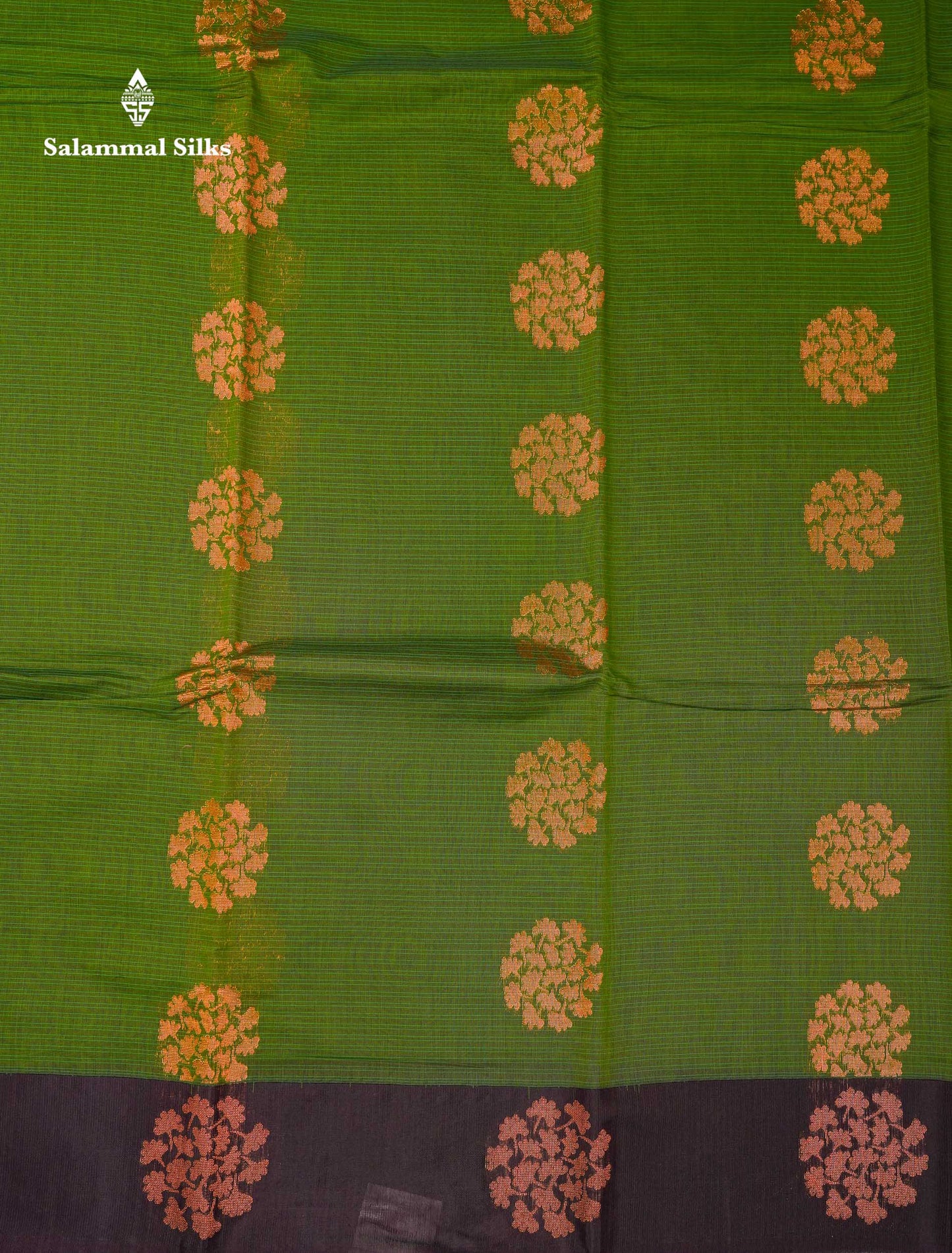 Beautiful Pastel Violet Copper Zari Butta Kota Cotton Saree With Contrast Maroon Fancy Border