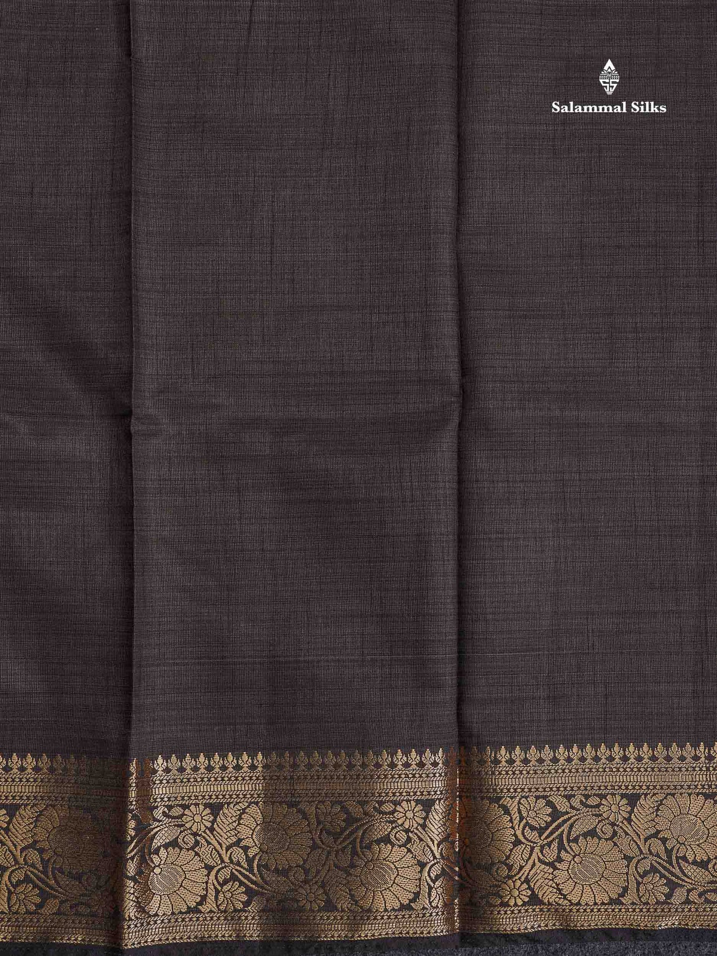 Semi Tussar Fancy Saree - Snuff Brown Colour Body Plain With Fancy Border