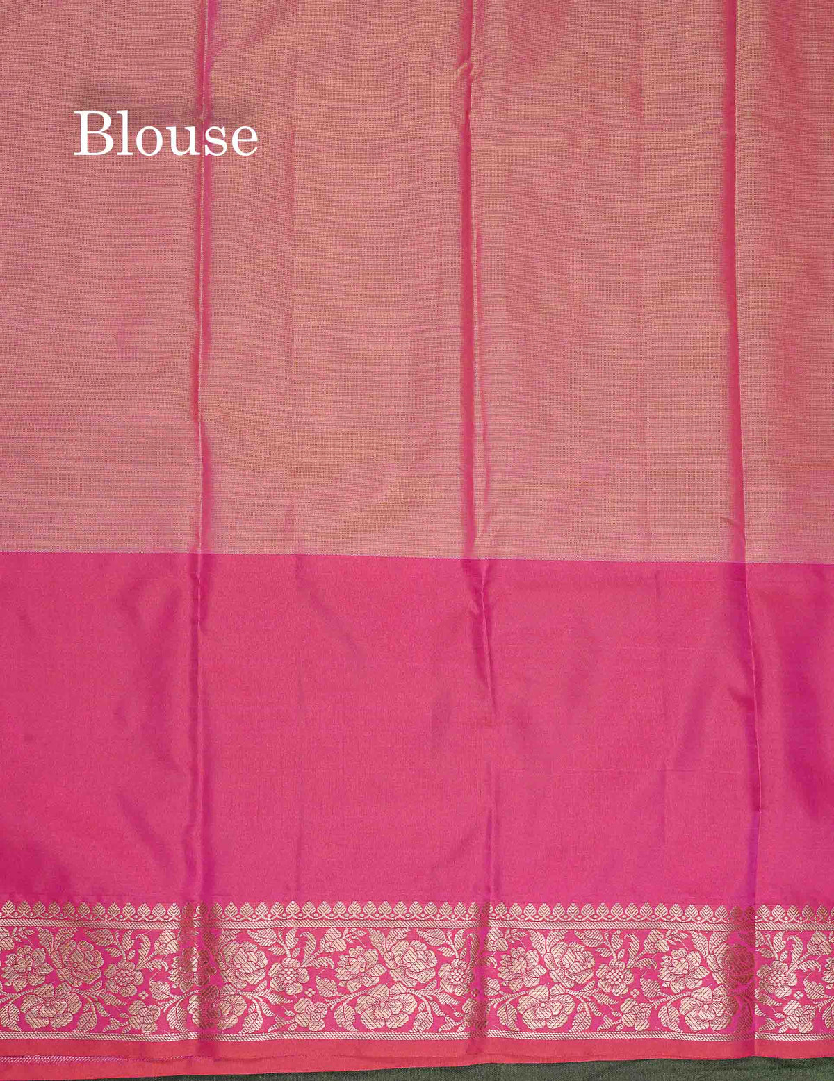 Semi Silk Saree - Light Pink Colour Body With Contrast Pink Fancy Long Border
