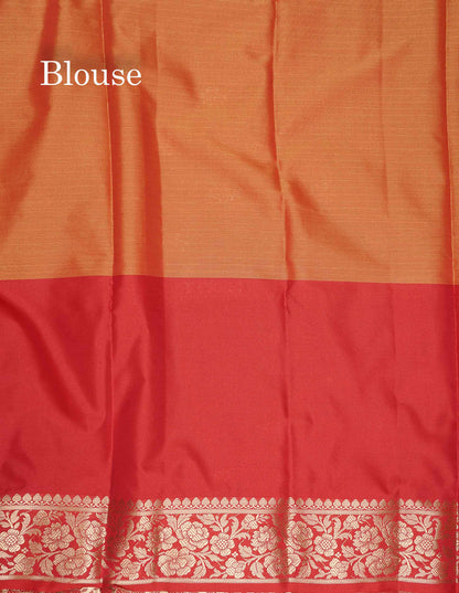 Semi Silk Saree - Light Pink Colour Body With Contrast Pink Fancy Long Border