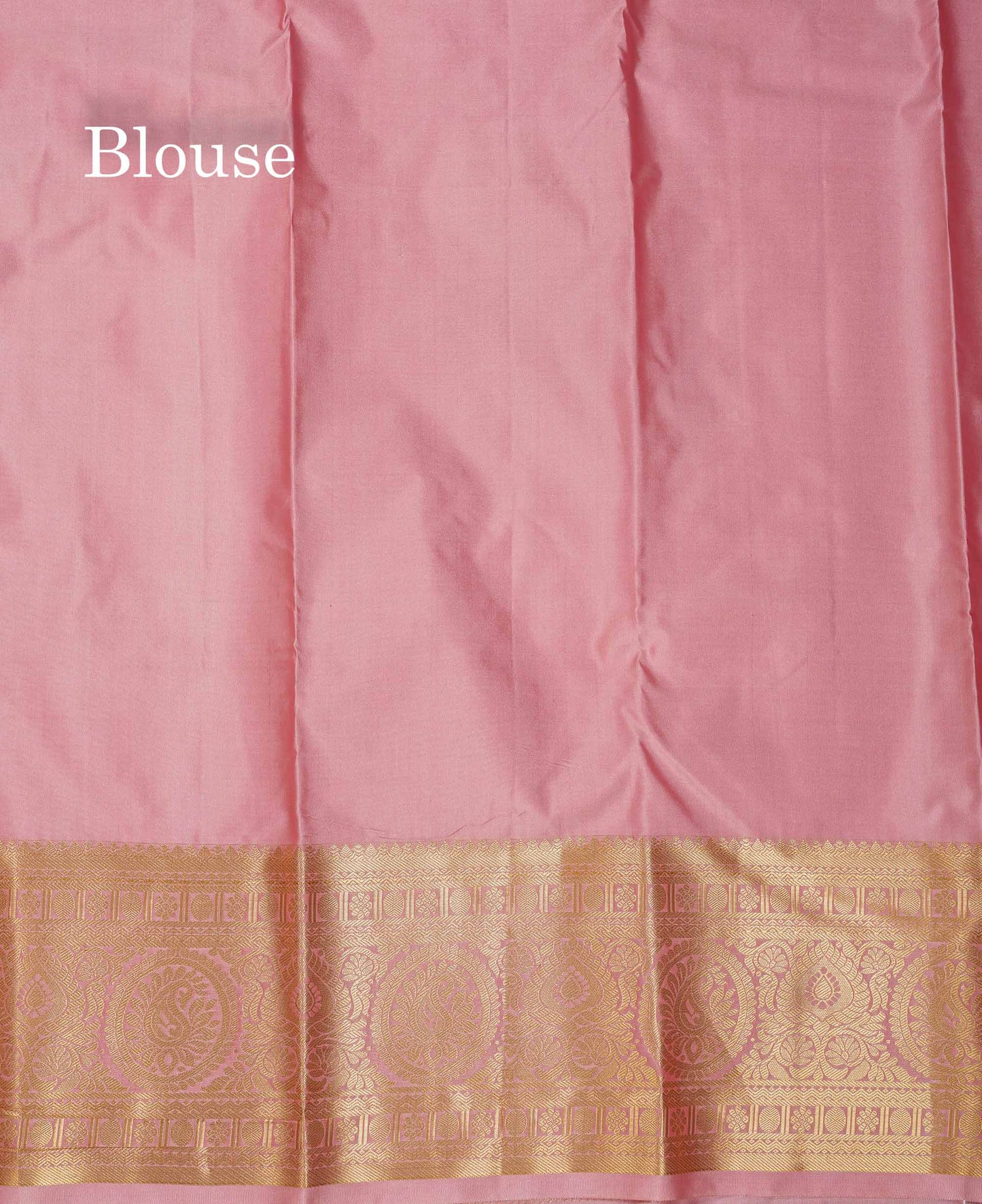 Beautiful Peach Semi Silk Saree With Traditional Evening Morning Border