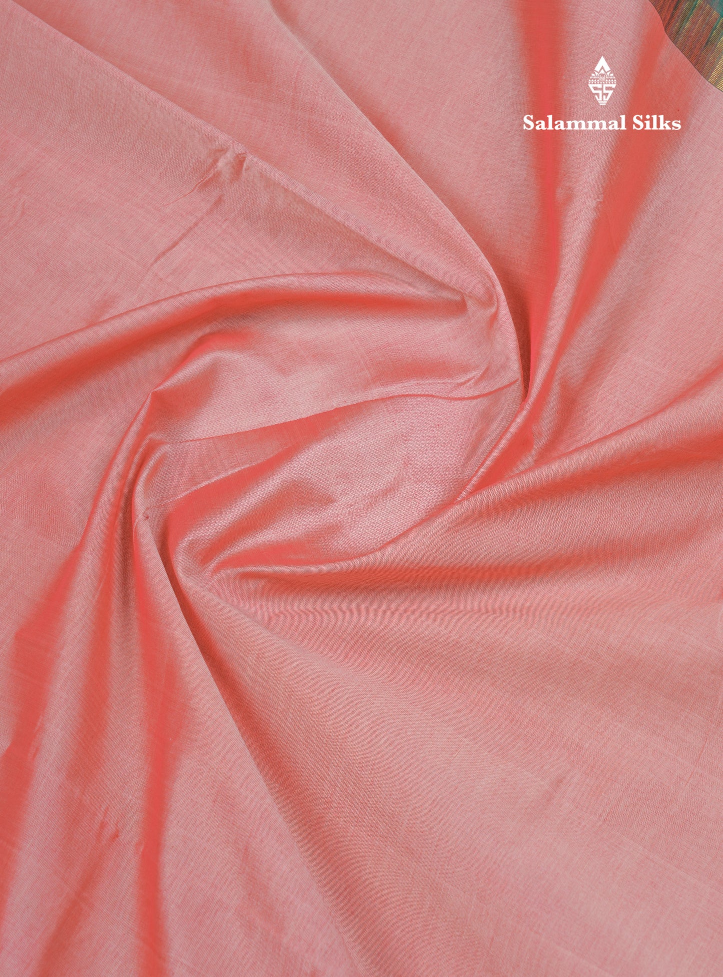 Onion Pink Plain Semi Silk Cotton Saree With Contrast Bottle Green Border