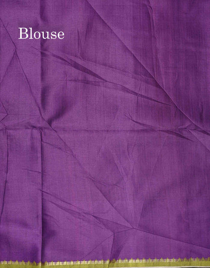 Semi Tussar Saree - Yellow Colour Body With Contrast Maroon Border