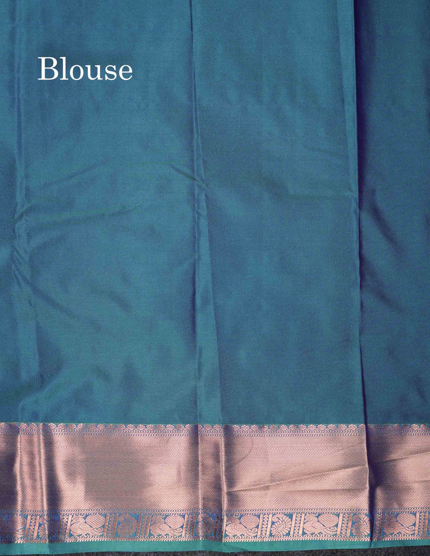 Beautiful Cream Sandal Zari Butta Semi Silk Saree With Contrast Sapphire Green Traditional Border