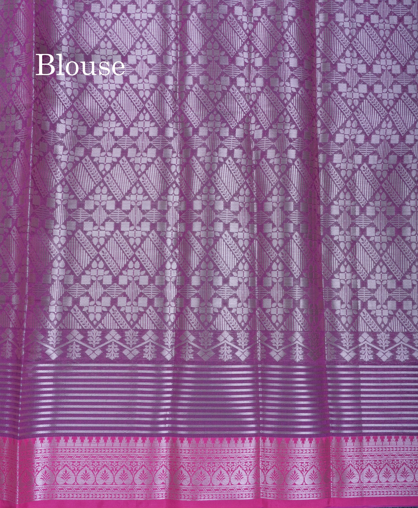 Bottle Green Semi Soft Silk Saree With Contrast Magenta Small Border