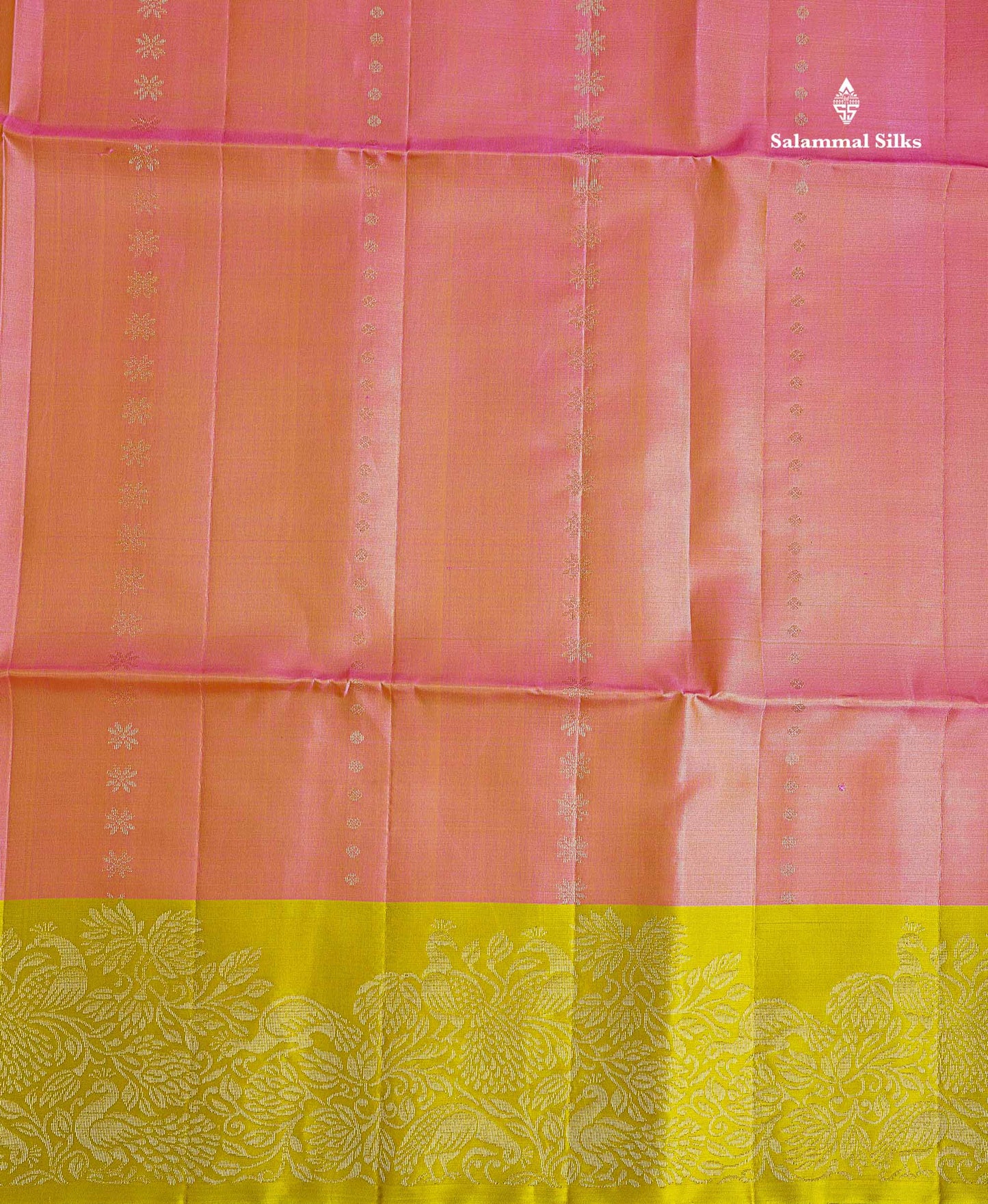 Pure Mix Soft Silk Saree - Dual Tone Orange Colour Body With Contrast Redish Pink Fancy Border