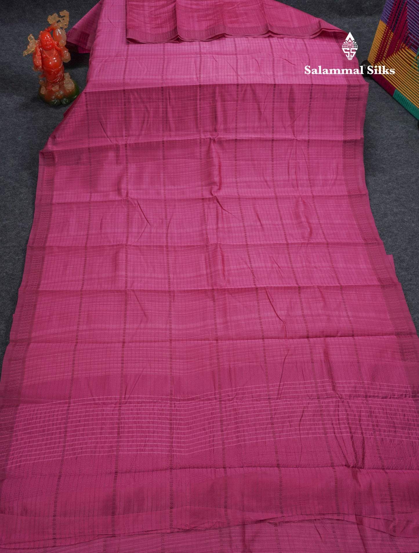 Beautiful Manthulir Green Jute Cotton Mix Fancy Saree With Traditional Small Border