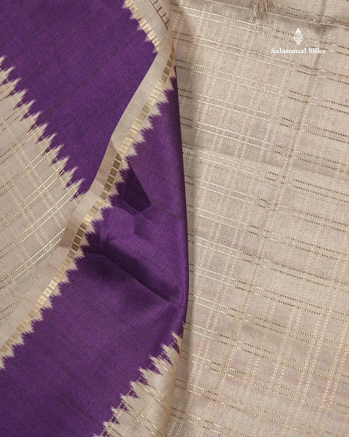 Semi Tussar Saree - Yellow Colour Body With Contrast Maroon Border