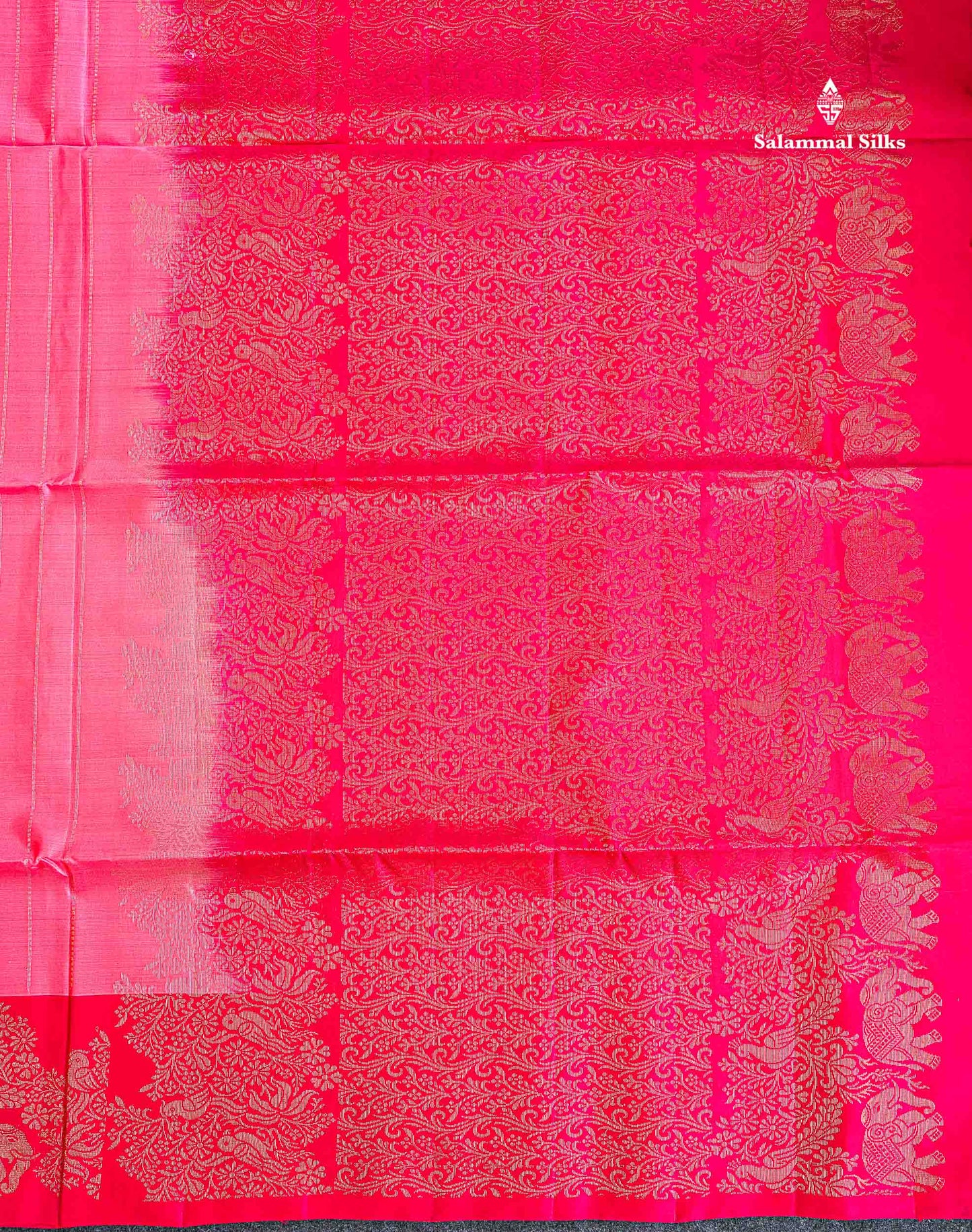 Pure Mix Soft Silk Saree - Light Pink Colour Body With Contrast Pink Fancy Border