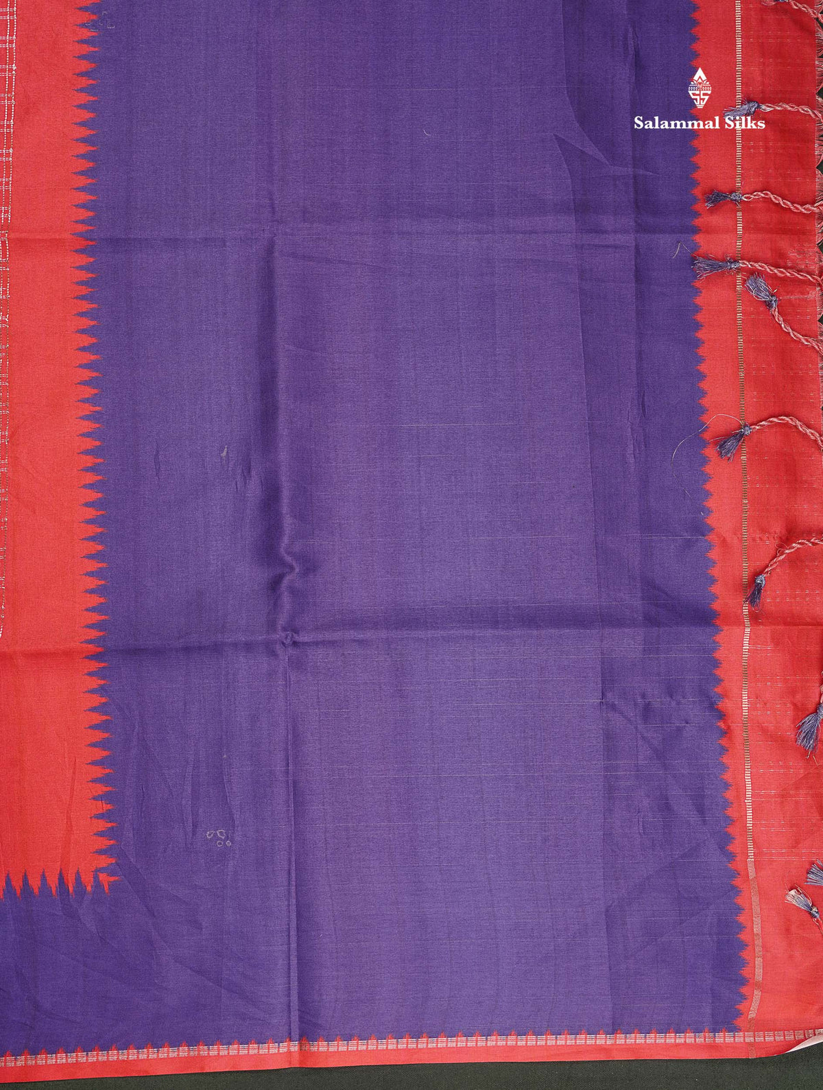 Semi Tussar Saree - Yellow Colour Body With Contrast Maroon Border