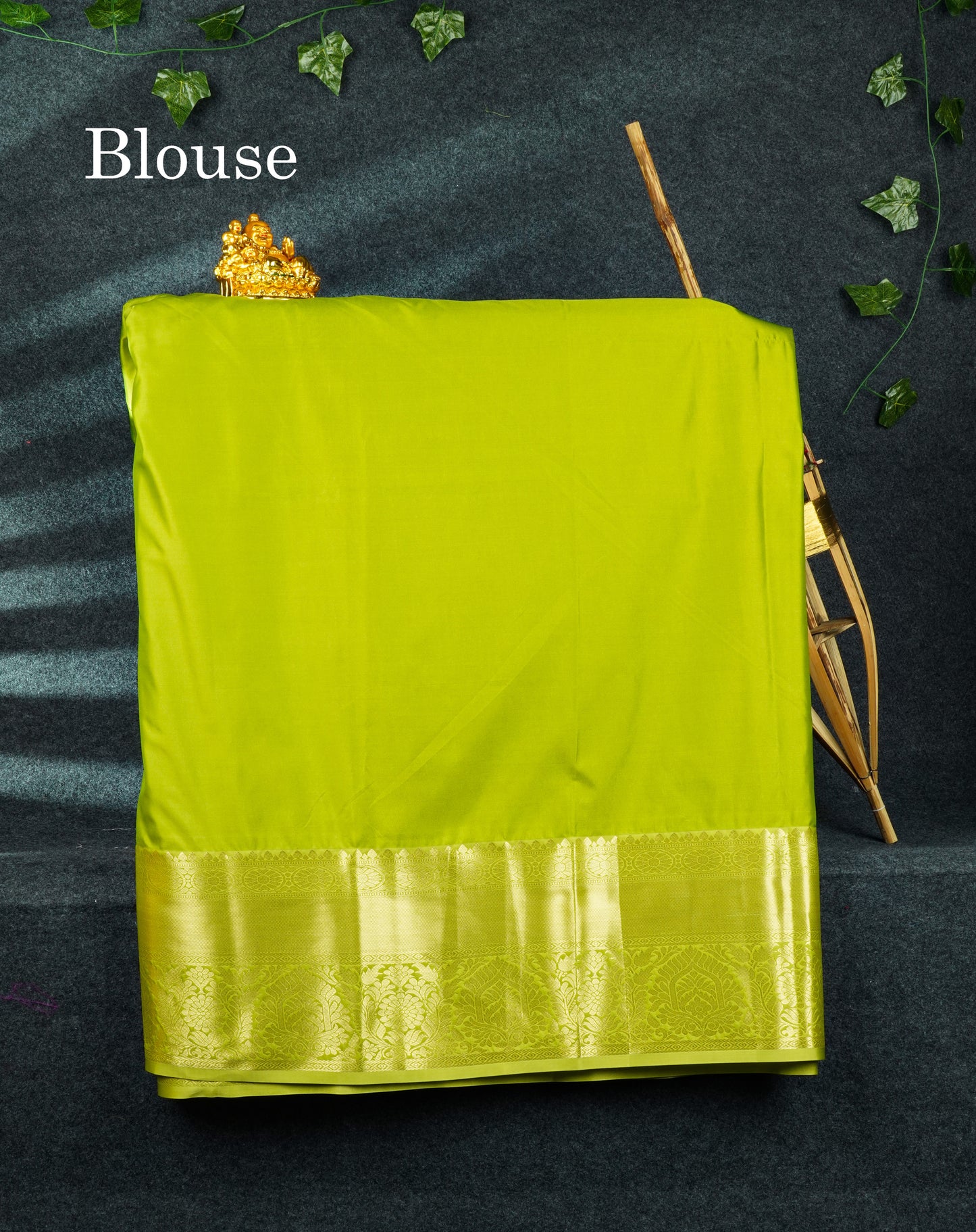 Semi Silk Pattu Pavadai (Pinkish Red) With Pista Green Blouse 44"