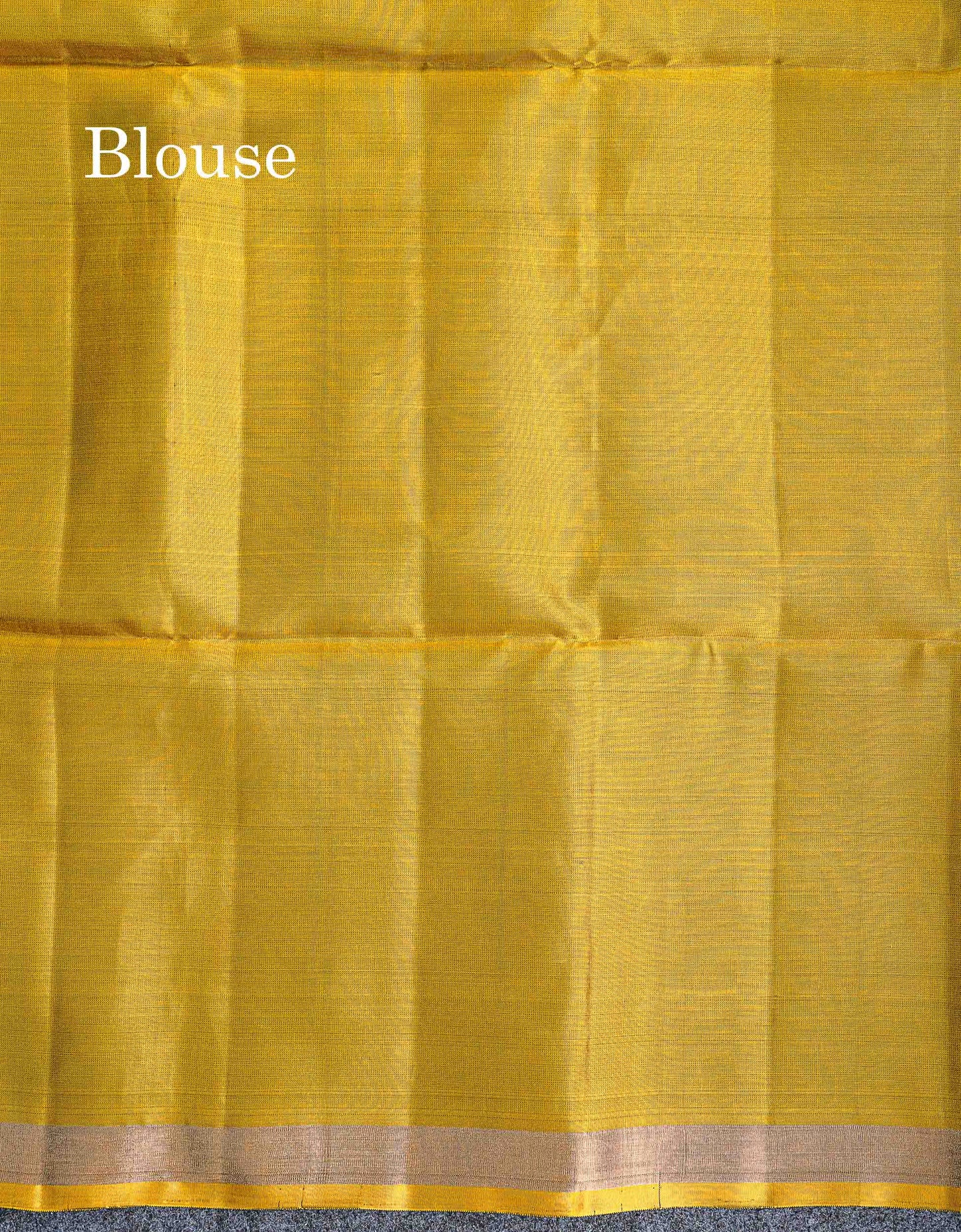 Pure Mix Soft Silk Saree - Bottle Green Colour Body With Contrast Mustard Yellow Blouse