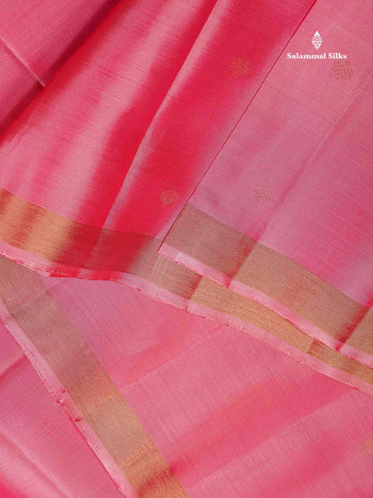 Pure Mix Soft Silk Saree - Blueish Grey Colour Body With Contrast Royal Blue Blouse