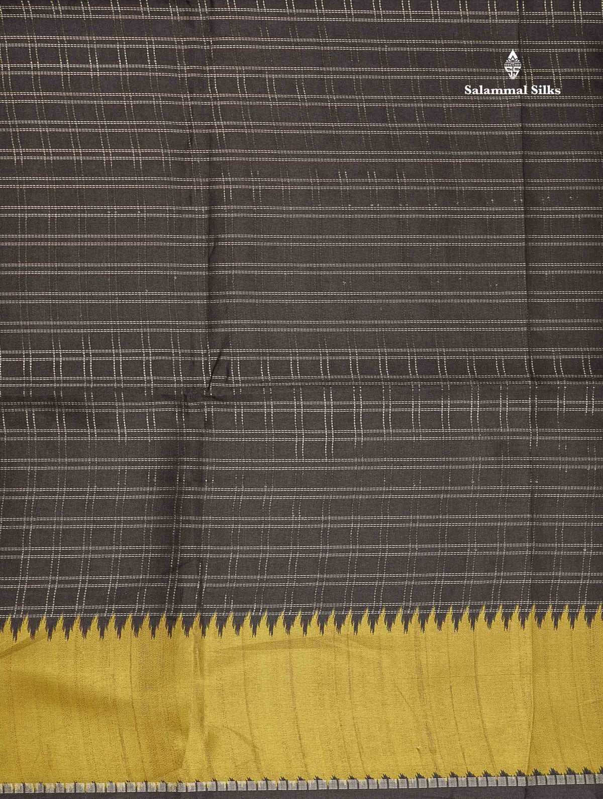 Semi Tussar Saree - Yellow Colour Body With Contrast Maroon Border