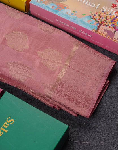 Beautiful Parrot Green Semi Tussar Saree With Fancy Border