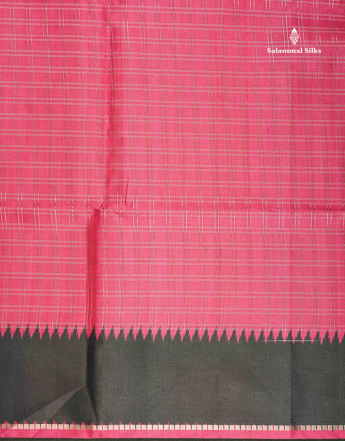 Semi Tussar Saree - Yellow Colour Body With Contrast Maroon Border