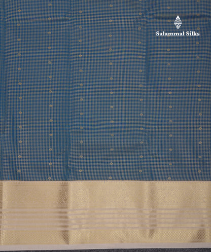 Beautiful Olive Mustard Yellow Semi Silk Saree With Contrast Dark Violet Traditional Border